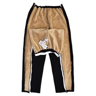 秋冬加绒保暖易穿脱拉链裤上衣全开针灸裤骨折术后瘫痪卧床护理服