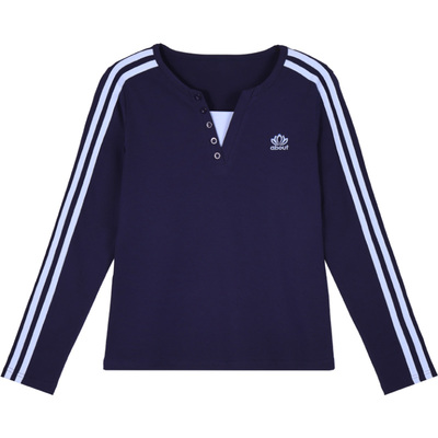 红色长袖t恤女士打底衫春秋上衣