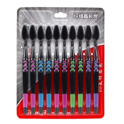 一次性牙刷家用待客成人细软毛牙刷家庭装竹炭牙刷包邮批发