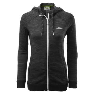 新西兰kath加德满都女摇粒绒运动拉链外套户外春秋薄款连帽卫衣