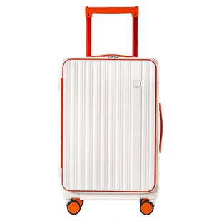 袋鼠侧开盖行李箱20寸可登机2025新款结实耐用旅行密码皮箱子24女