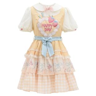 森女部落原创甜美可爱裙子日常轻lo洛丽塔连衣裙Lolita公主裙新款