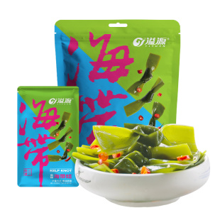 溢源即食海带小零食香辣醋香风味海带结片办公休闲食品小包装256g