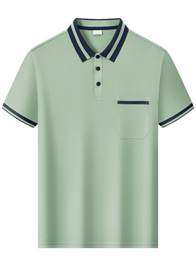 有口袋工作服t恤衫短袖免费印字