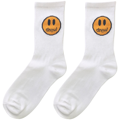 白色男女纯棉运动ins超火袜子