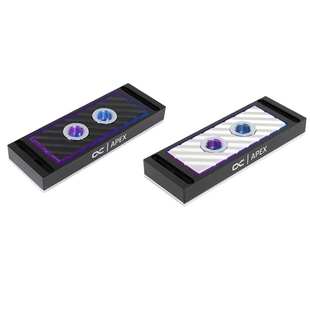 Alphacool幻彩aRGB内存散热水冷头RAM 内存专用马甲双通道