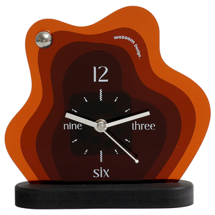 Mandelda玄关时钟摆件客厅电视柜创意钟表办公室桌面座钟装饰品