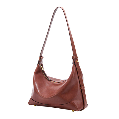 凯撒头层植鞣牛皮女士腋下包