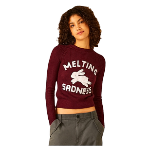 Melting Sadness赵丽颖同款兔子套头针织时髦毛衣春季上衣