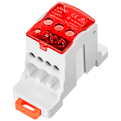 UKK单极分线盒导轨式一进多出