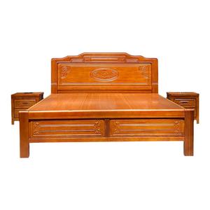 实木床金花梨木中式双人床1.8m主卧单人婚床明清古典仿古雕花榫卯