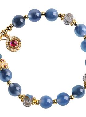 天然蓝色糖心原创设计手链