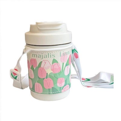 郁金香保温杯双饮316女生高颜值