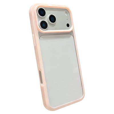 Simple solid color acrylic clear case适用iphone 11 12 13 14 15 16 plus 17 pro max