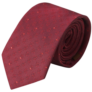 吉约蒙 男装时尚领带酒红色 正装商务领带 结婚礼服领带西服领带