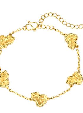 镀18K金碎冰冰葫芦手链