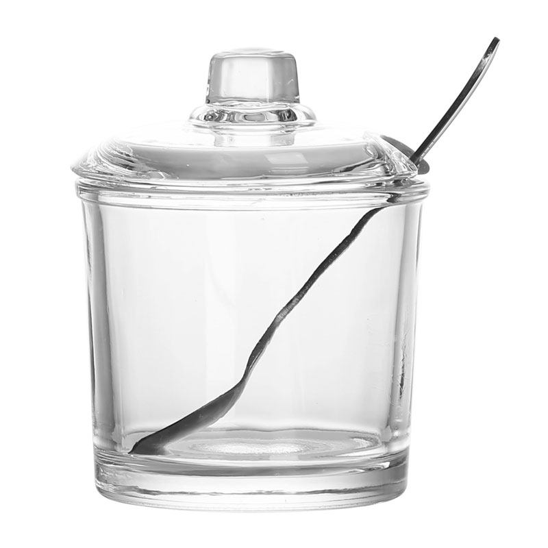 厨房用品家用调料罐玻璃调料盒调味罐全透明放盐罐收纳盒组合套装