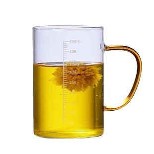 家用耐高温牛奶杯微波炉可加热专用玻璃杯带刻度杯子早餐喝奶水杯
