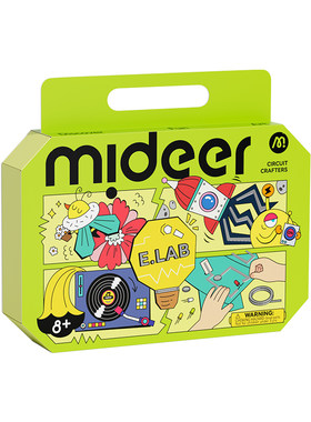 mideer弥鹿纸艺电路电力科学玩具