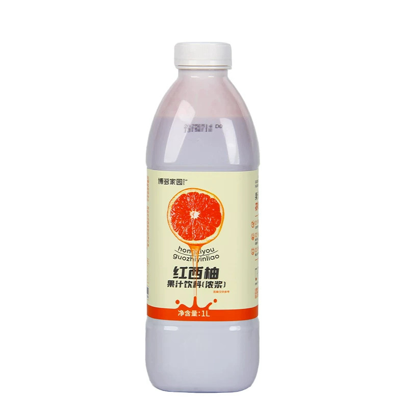 博多家园红西柚果汁1L*12瓶浓浆果肉满杯红柚浓缩汁咖啡水果茶