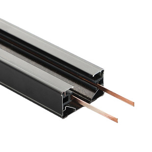 轨道灯轨道条店铺商用二线三线led导轨条接头配件射灯轨道滑轨2米