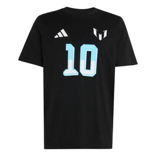 梅西系列纯棉足球运动短袖T恤男装adidas阿迪达斯官方