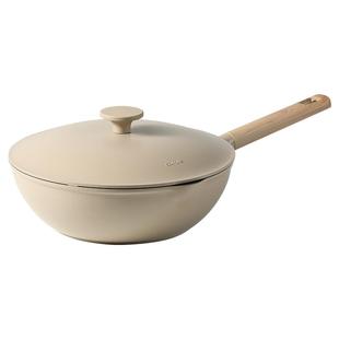 卡罗特有钛不粘锅炒锅家用炒菜锅平底锅不沾煎锅电磁炉燃气灶专用