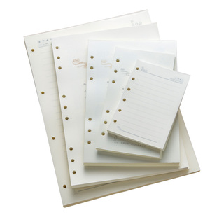 活页笔记本活页本替芯空白加厚道林纸a5/a4/b5的内芯a6/a7/M5康奈尔横线点阵方格活页纸6孔9孔4孔可拆卸定制