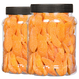 春江月黄桃干大罐装桃子干果脯桃肉零食水果干桃片蜜饯桃脯散装