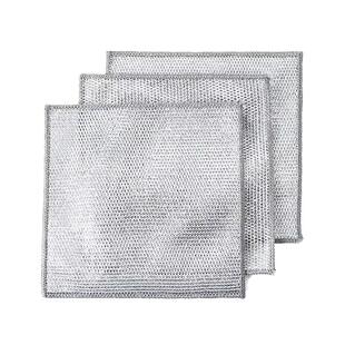 单层钢丝球抹布洗碗布厨房清洁专用加厚金属丝不沾油刷洗锅洗碗巾