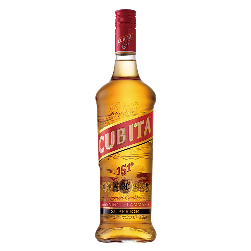 洋酒cubita古贝塔151朗姆椰子朗姆酒鸡尾酒基酒烈酒点火用酒