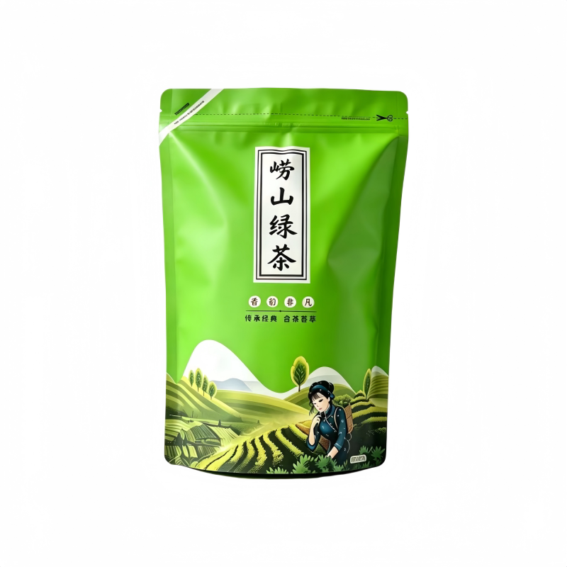 崂山绿茶新茶500g豌豆香特级明前茶叶自己喝口粮茶山东青岛特产
