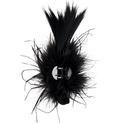 毛量升级时尚鸡毛毽子头