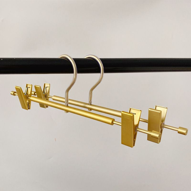 铝合金裤架四个颜色玫瑰铝制墨绿色夹红裤网挂黑色裤子金色家用夹