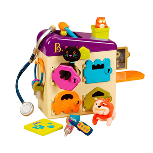 【自营】B.toys比乐宠物医院儿童玩具医生工具箱益智2岁+仿真动物