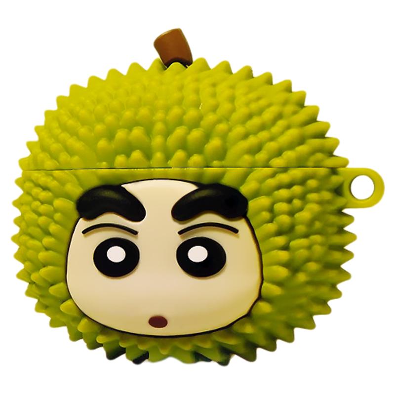 适用airpods4保护壳苹果耳机壳保护套四4代2024新款pro二第三代3蓝牙ipods榴莲小新airpods3盒airpodspro2套