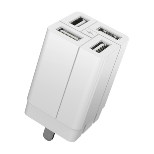 REMAX多口USB充电器头适用于苹果充电头ipad小米oppo安卓手机通用多孔充电头闪充2.4a插头