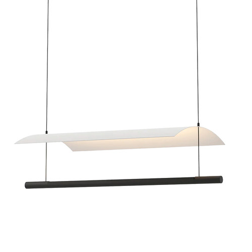 简约现代设计师餐厅吊灯茶室餐桌吧台极简装饰一字形办公室长条灯