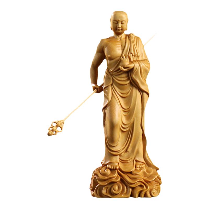 黄杨木雕地藏王菩萨摆件厂家直销