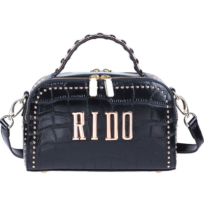 欧洲站女包包洋气欧货2025新款黑色斜挎小包宽肩带百搭黄色时尚包