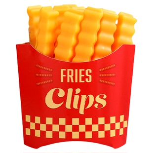 薯条密封夹冰箱磁贴厨房小夹子奶粉食品小零食袋茶叶封口夹神器