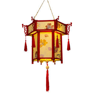 元宵节灯笼diy手工材料包新年红框花灯学校作业自制宫灯舞蹈道具