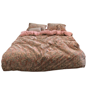 ins秋冬保暖三件套全棉棉加绒被套牛奶绒珊瑚绒法兰绒床上四件套