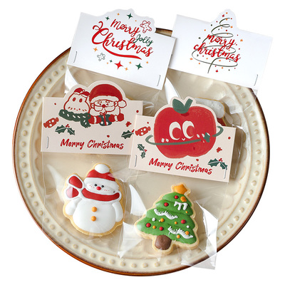 圣诞节饼干包装袋糖霜饼干打包袋