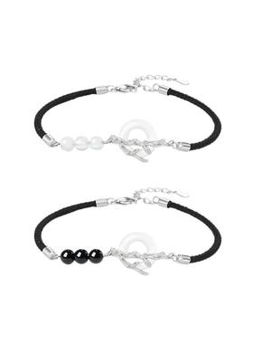 中国珠宝925银连理枝手链