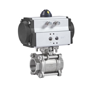 气动球阀门丝扣口Q611F-16P耐特不锈钢304内螺纹蒸汽三片式DN2580