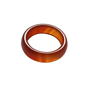 红玛瑙网红食指戒指男女本命年 气质玉石玉髓戒指环情侣男女饰品