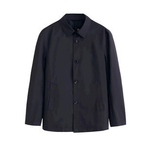 【行政夹克】金利来2025冬季行政领导商务男翻领三防绒感夹克外套