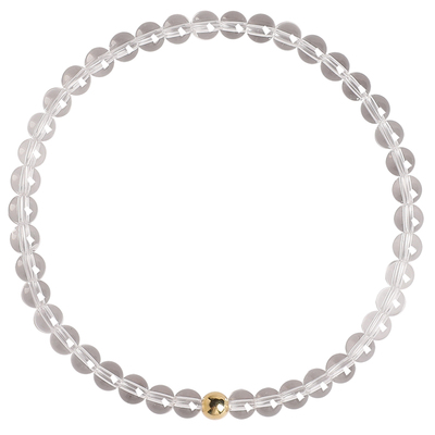 普陀山静心天然白水晶转运珠手串