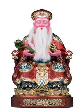 土地公神像树脂金缕彩家用供奉福德正神地主土地爷保平安土地摆件